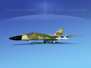 3d model general f-111 aardvark bomber