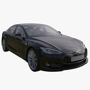 Tesla Model S  High quality  Interior 3D model