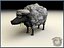 cartoon sheep 3d model