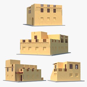 Cartoon Arab Houses Collection 2