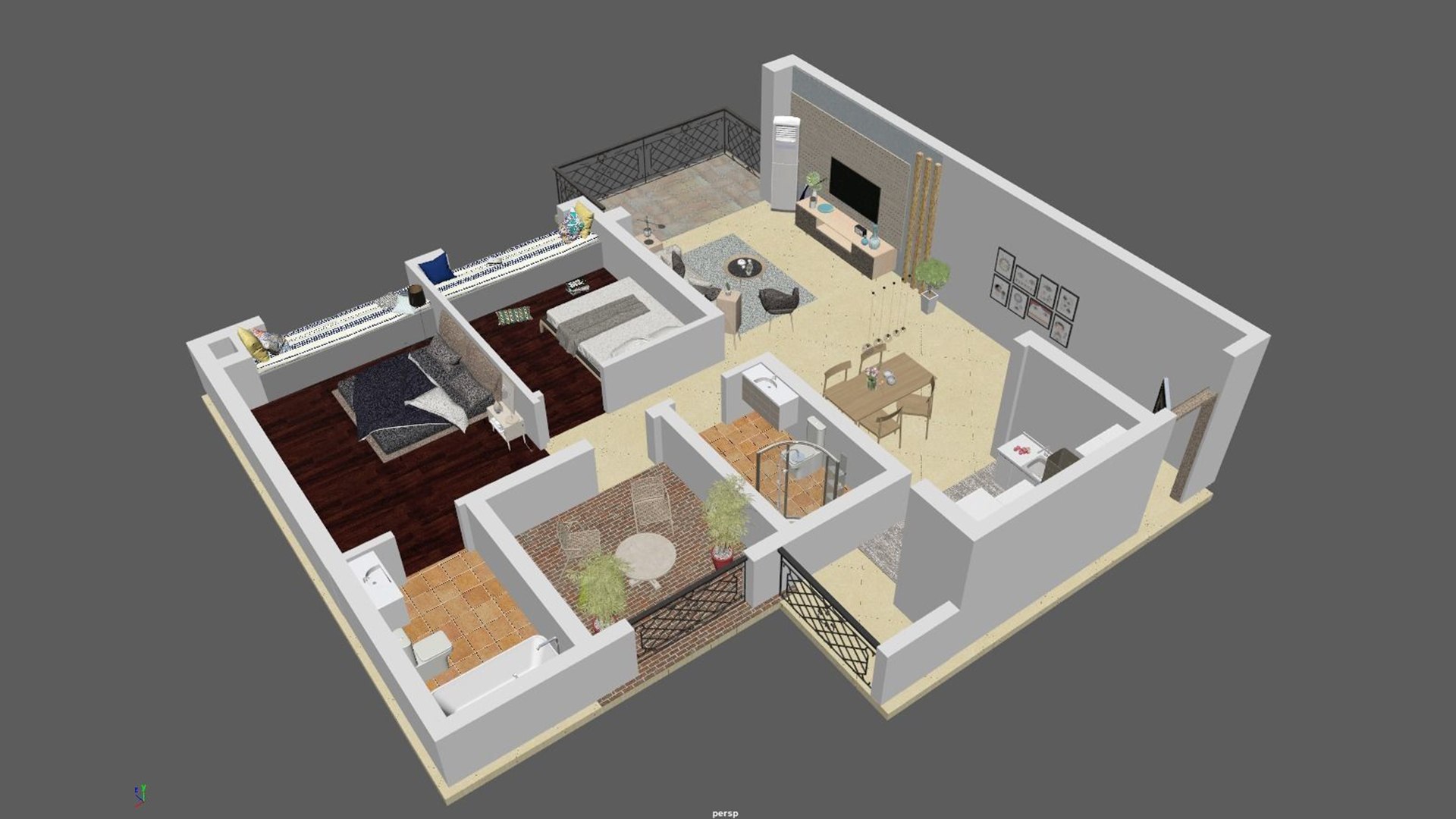 3D details floorplan model - TurboSquid 1547278