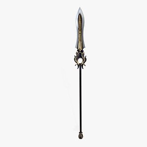 3D Fantasy Weapon Spear 02