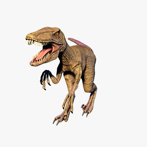 velociraptor dinosaur 3D model