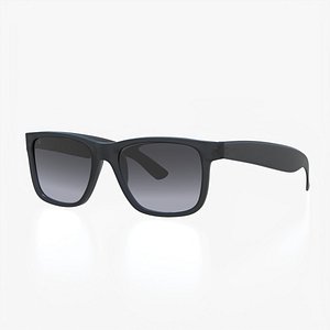 classic resin sunglasses black 3D