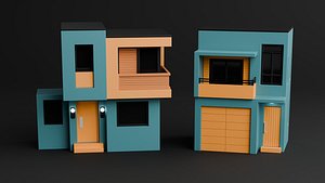 Modern House Exterior 3D model