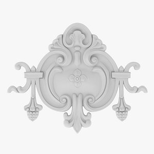 3D Cartouche Ornament 040