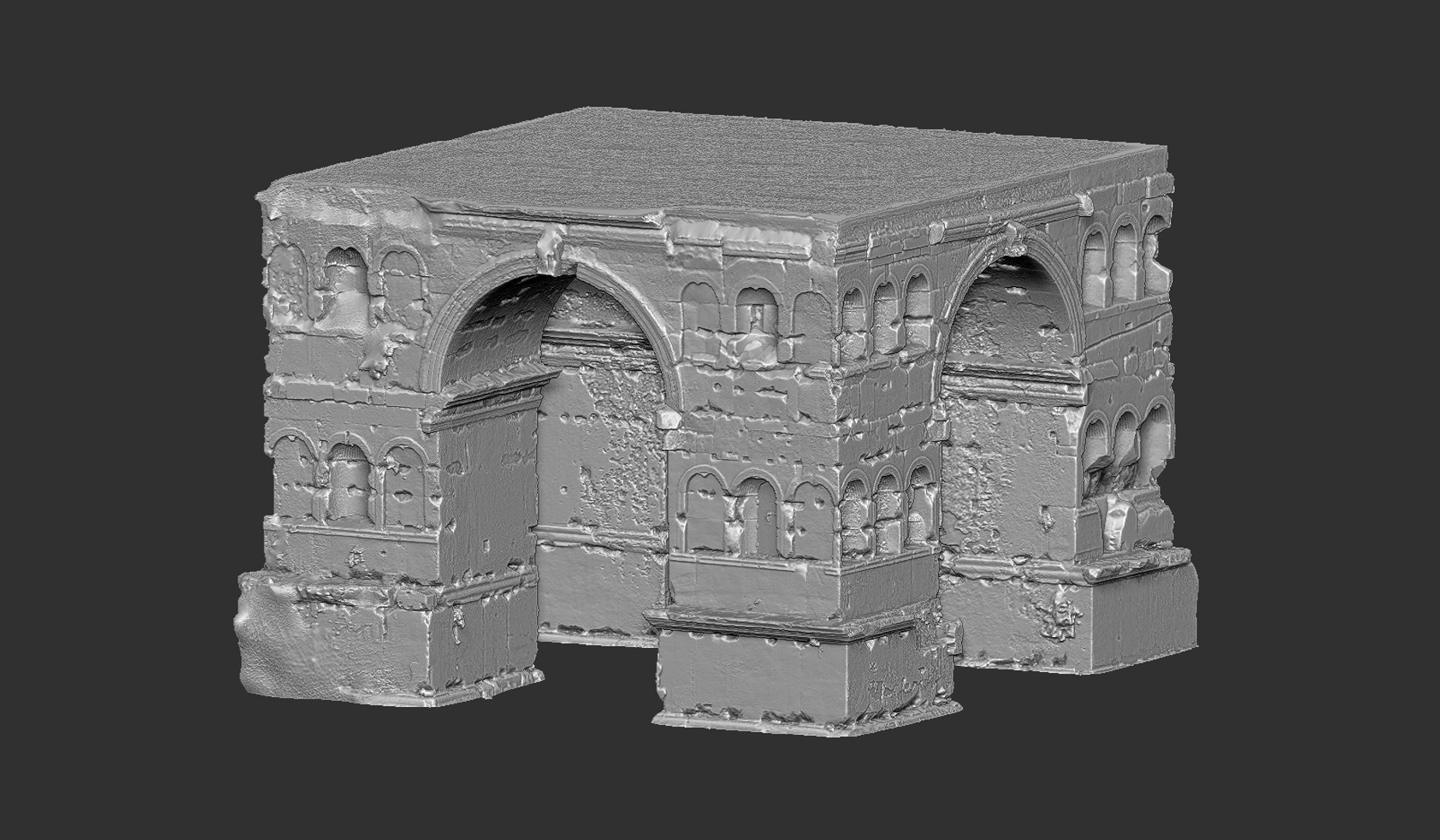 3D Ancient Roman Giant Gate - TurboSquid 2304149