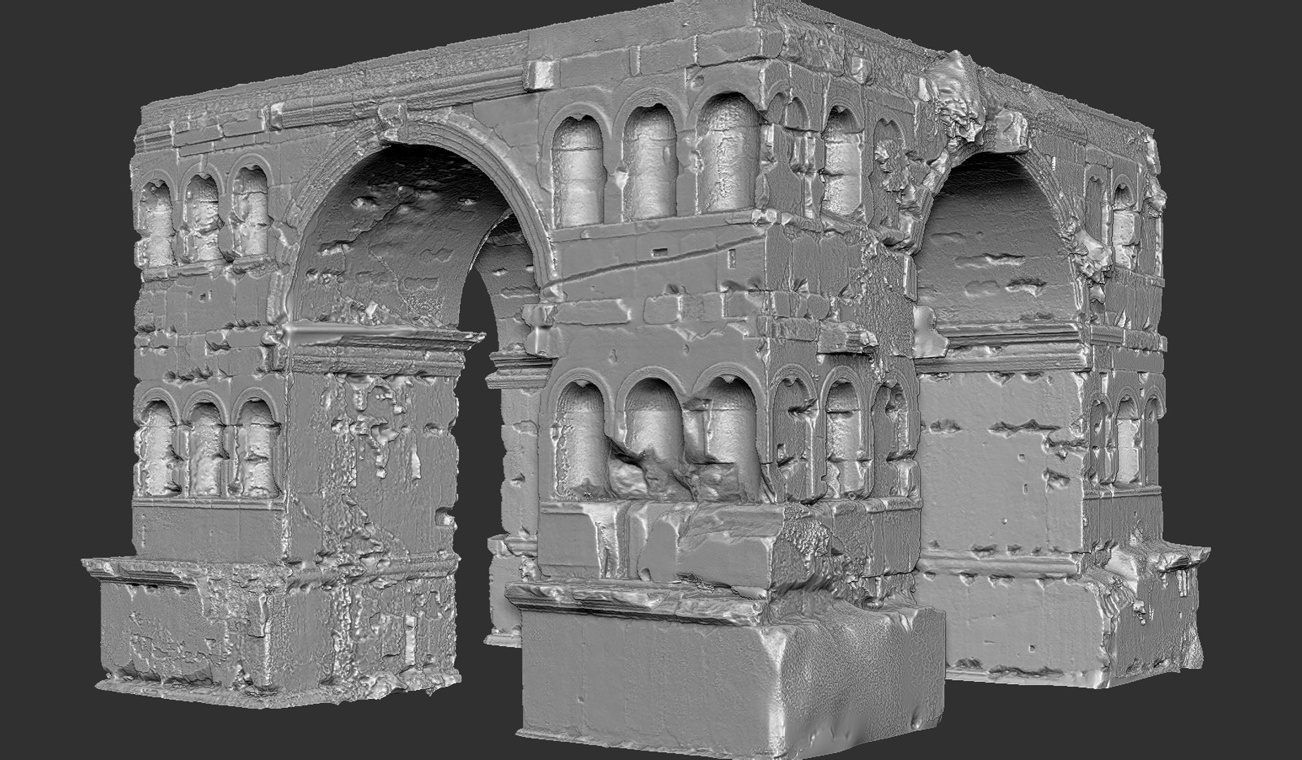 3D Ancient Roman Giant Gate - TurboSquid 2304149