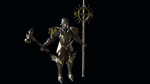 3D model Holy knight