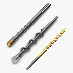 Drill Bits Collection 3D model