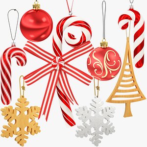 3D Christmas Tree Toys Collection V4