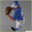 Three Baseball Players white CATCHER black BATTER and White PITCHER