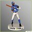 Three Baseball Players white CATCHER black BATTER and White PITCHER