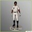 Three Baseball Players white CATCHER black BATTER and White PITCHER