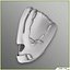 Three Baseball Players white CATCHER black BATTER and White PITCHER
