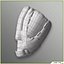 Three Baseball Players white CATCHER black BATTER and White PITCHER