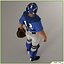 Three Baseball Players white CATCHER black BATTER and White PITCHER