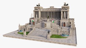 Altare della Patria v2 3D model
