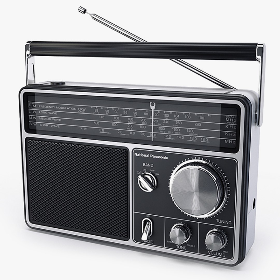 National ラジオ RF-1090 Radio National Panasonic Rf1090 3d Model