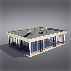 modern generic building 3d model