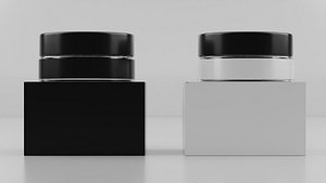 Cosmetic jar with box