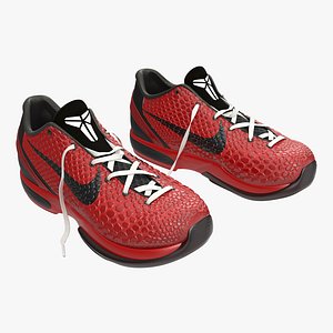 3d model sneakers nike zoom red
