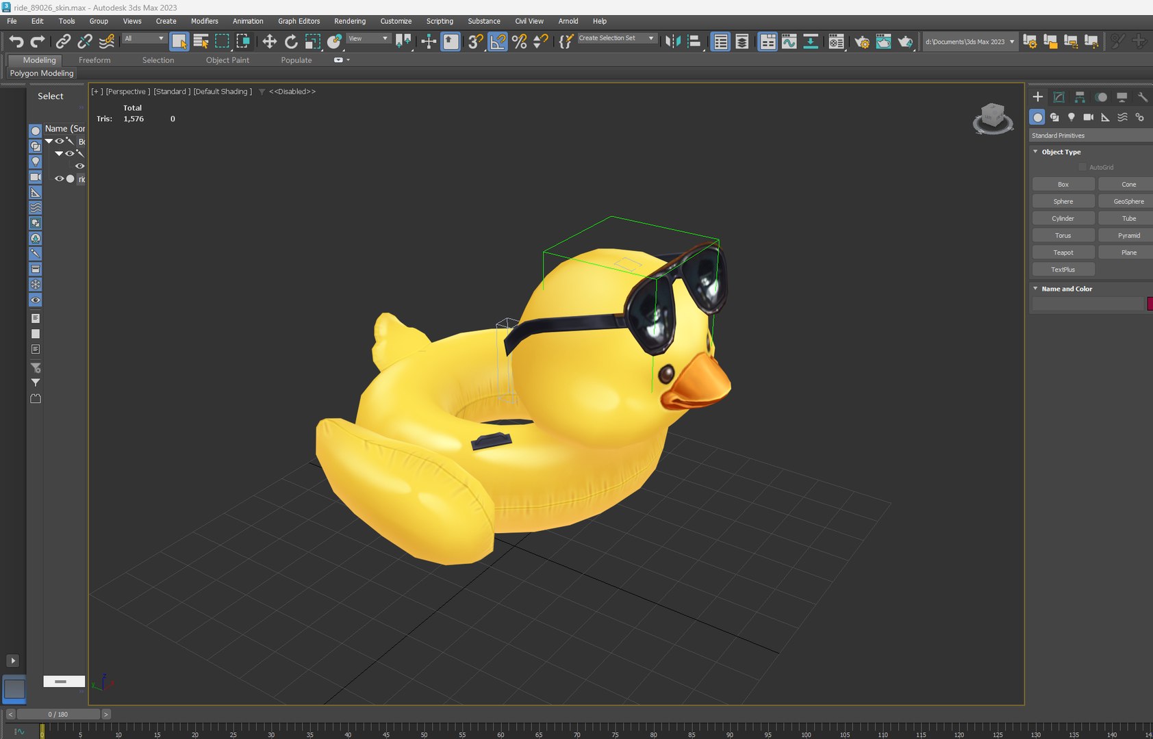 Swimming Circle Duck Rigged Animated Low Poly 3D - TurboSquid 2522926