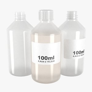 3D bottle 100ml type10 model