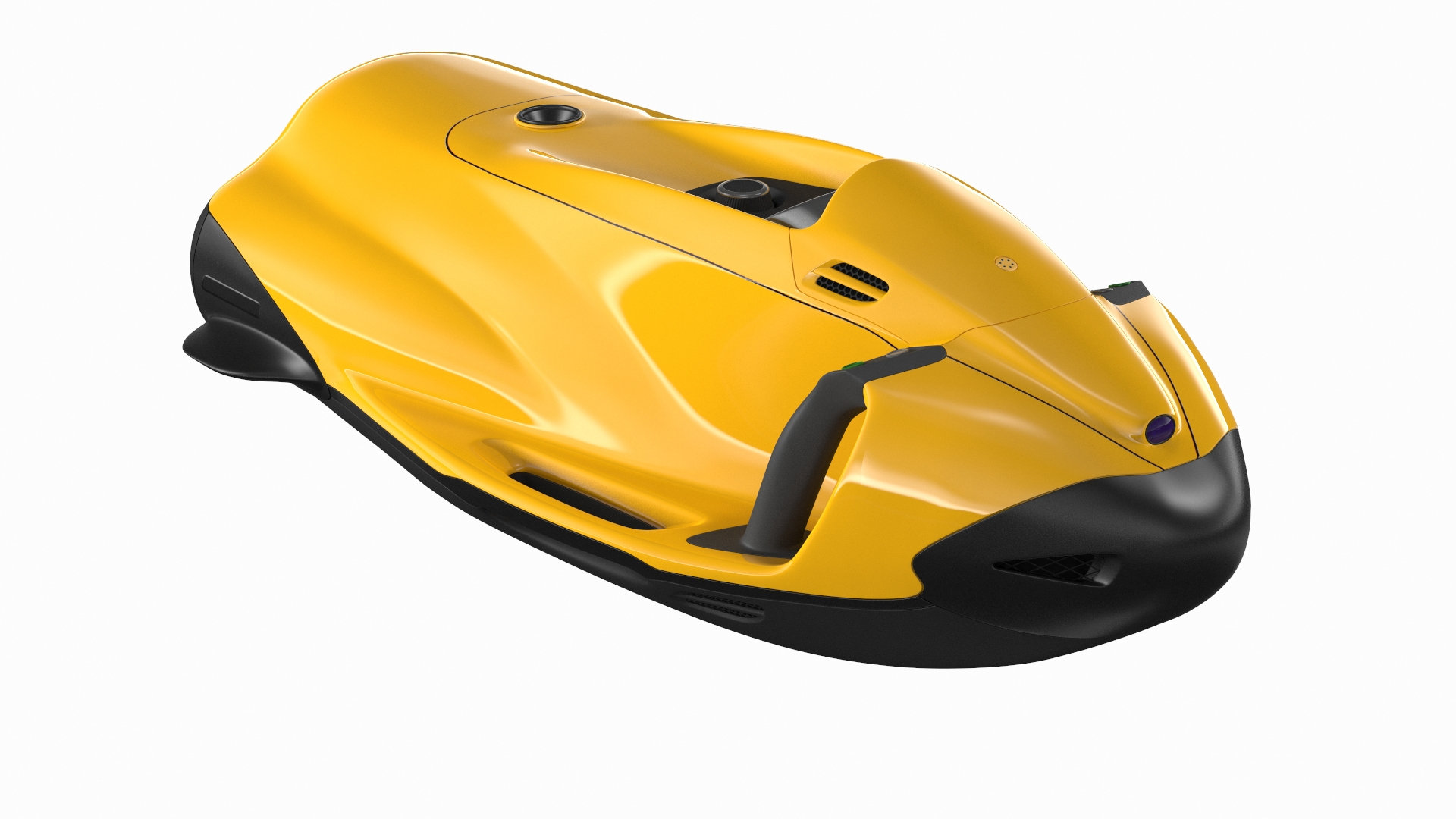 3D Handheld Underwater Scooter Orange TurboSquid 1848596