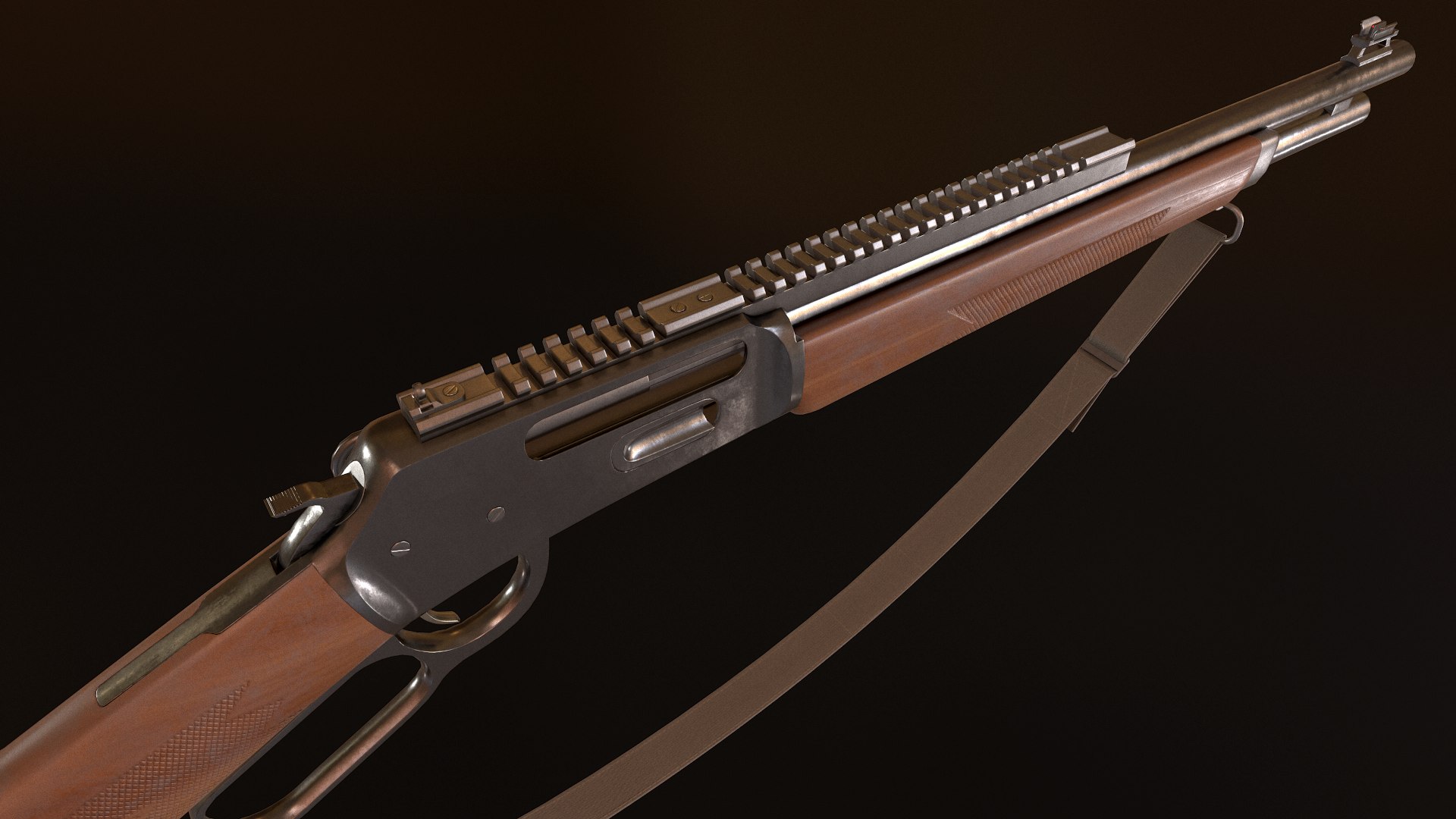 3D model winchester lever rifle - TurboSquid 1244383