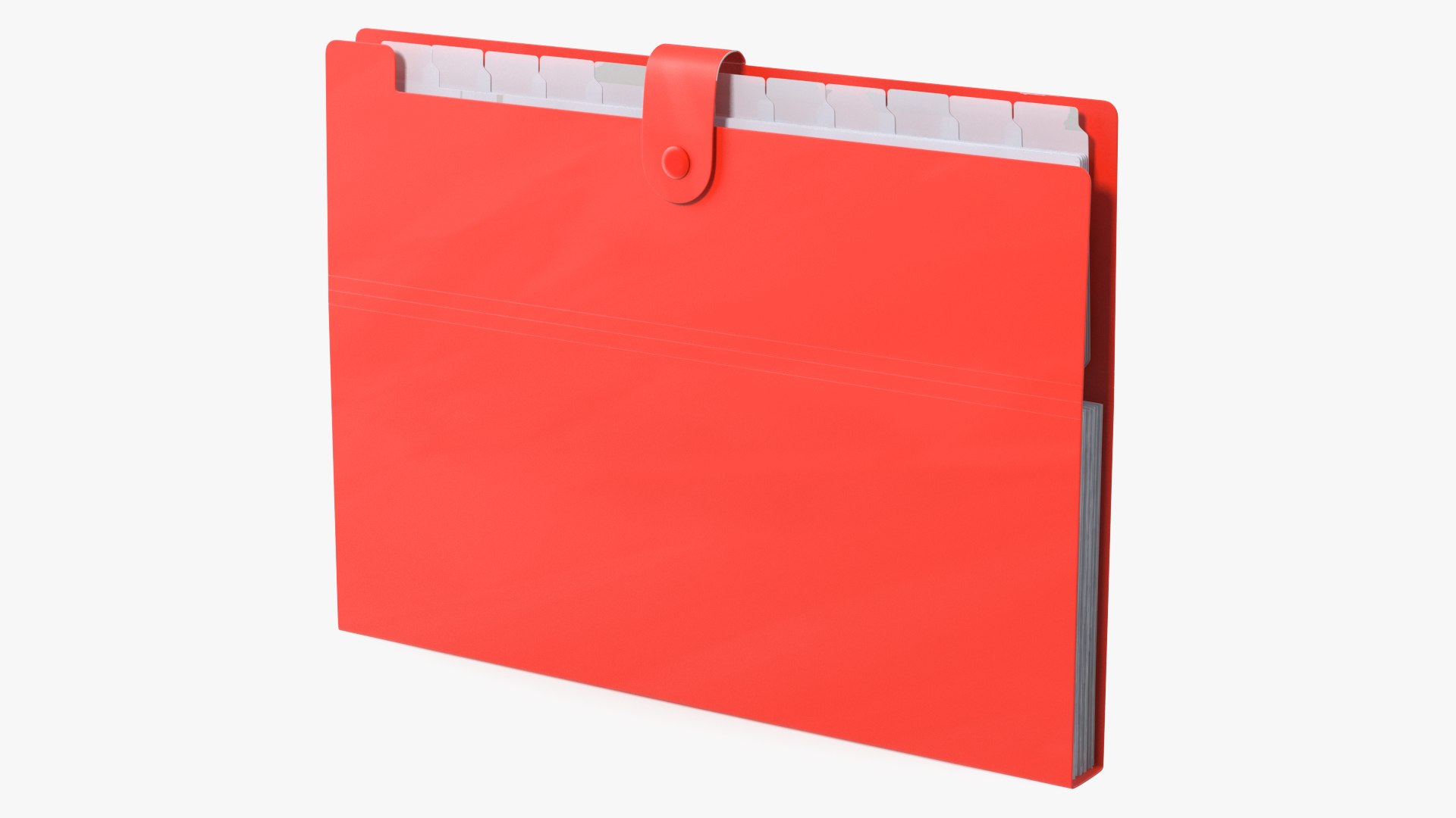 Plastic Pocket File Folder Closed 3D model preview
