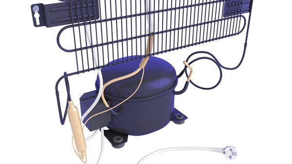 modelo 3d Condenser Compressor for Refrigerator 3 - TurboSquid 2097262