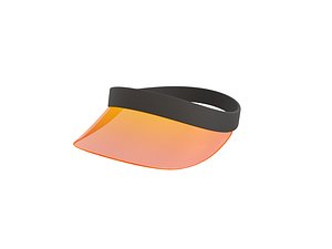 Orange Visor Cap