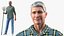 Idosos Homewear Rigged para Maya
