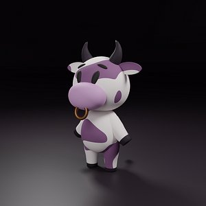 3D Cute Cow