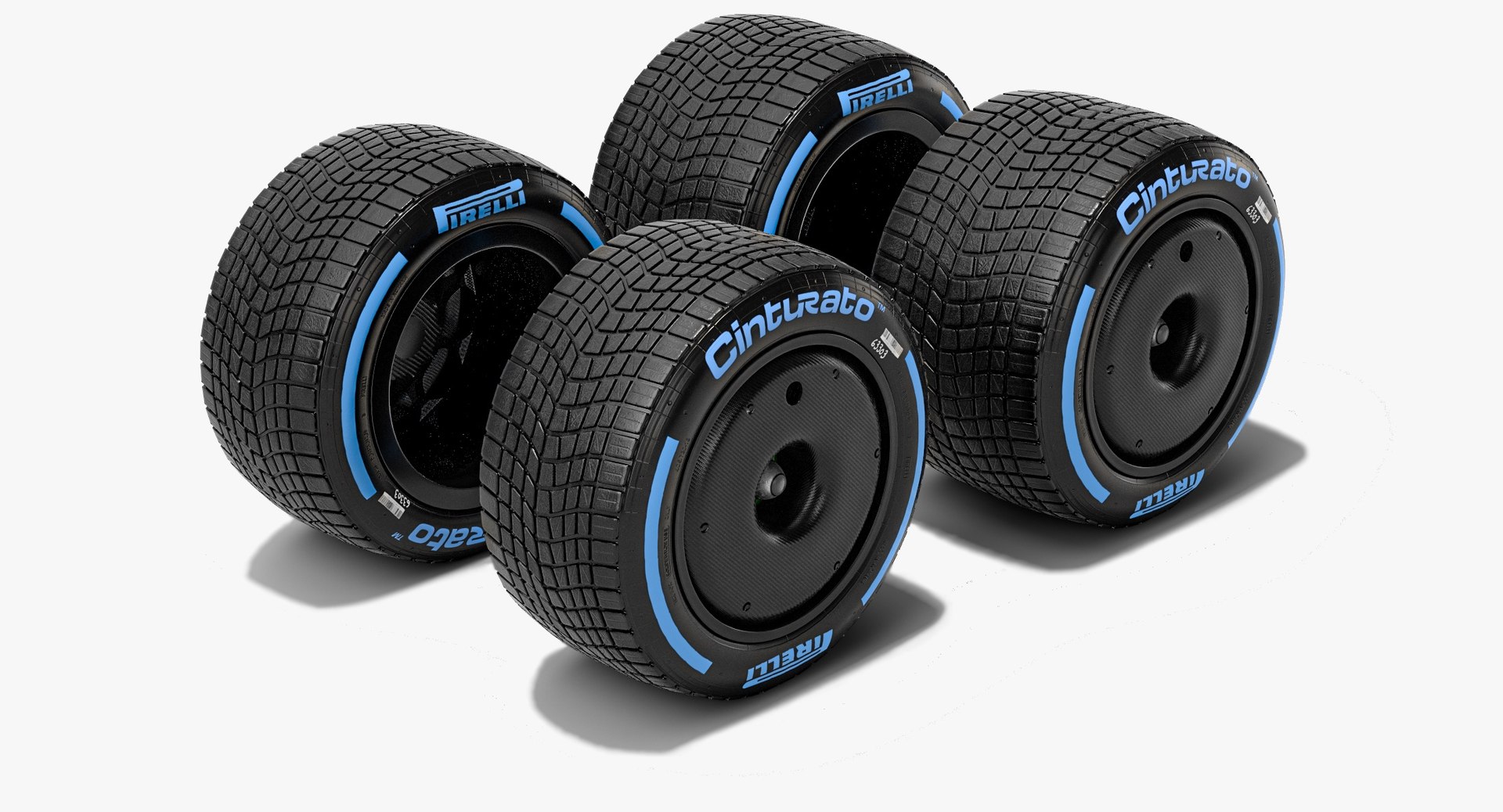 Formula 1 Pirelli Cinturato WET Wheel F1 Season 2023 3D Model