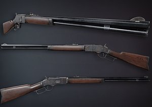 pbr winchester 1873 3D