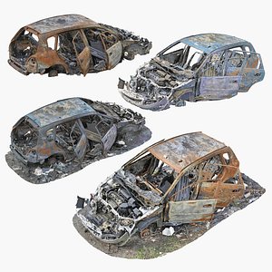 Car Wreck Pack 3D
