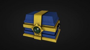 Low Poly Treasure Chest ready for UE4