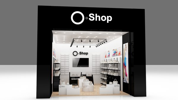 3D Bags Shop and Store 3d Max Model 2018 - Vray model
