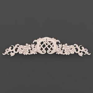 3d model ornament decor wall