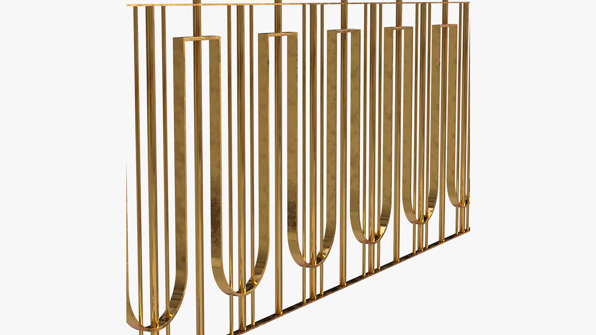 3D Model Architectural Railings In Art Deco Style - TurboSquid 2094060