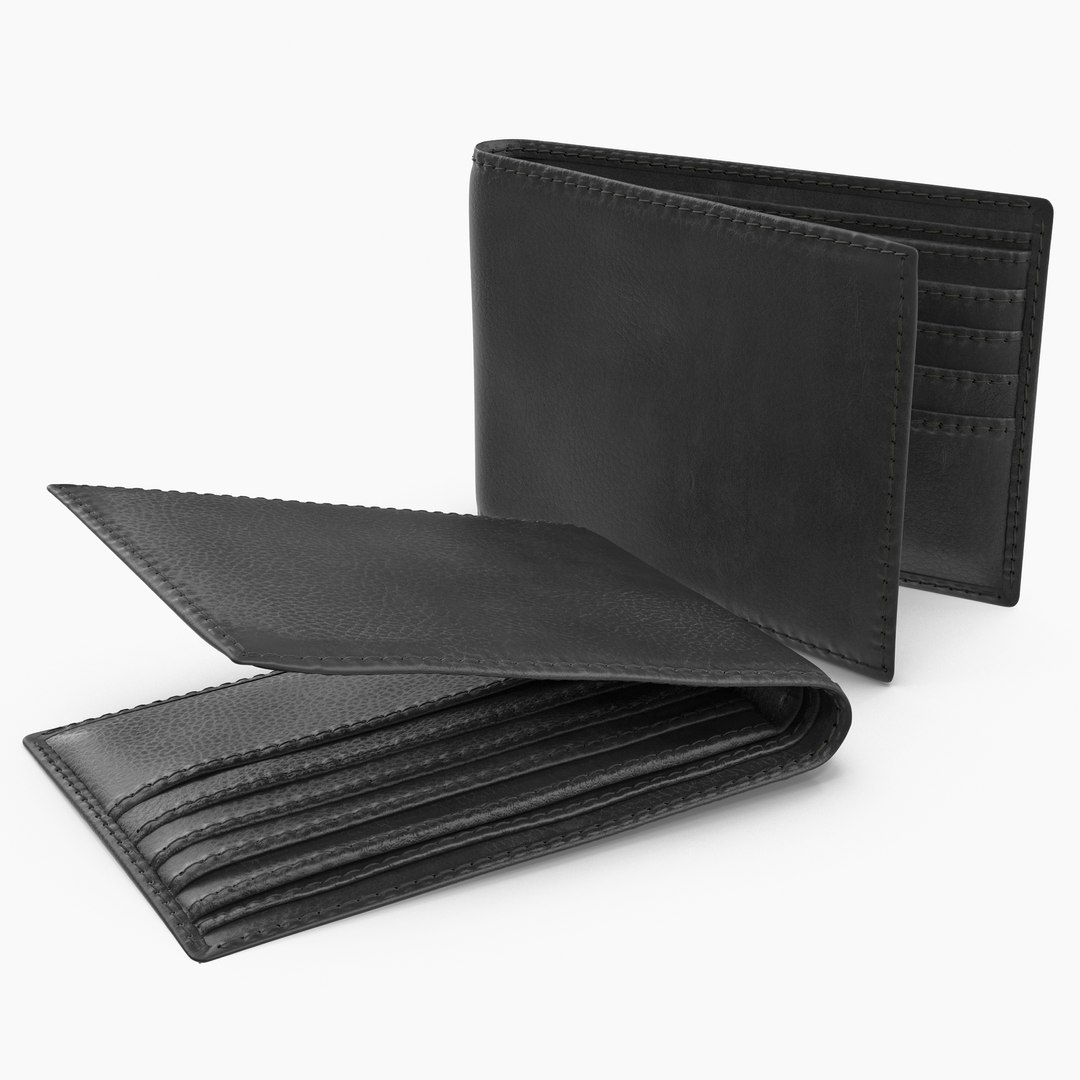 Leather Wallet 3D model preview