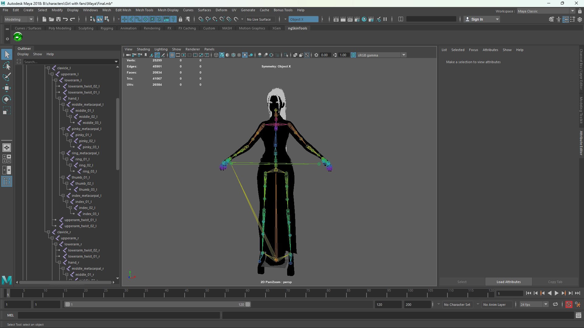 Lady With Fans Low-poly 3D Model Model - TurboSquid 2325762