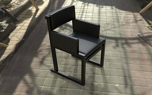 chair armchair leather 3D model