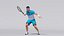 3D model Male Tennis Player Animated HQ