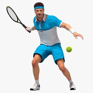 Male Tennis Player Animated HQ Standard License