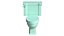 Vtg Mid Century Sky Blue Porcelain Toilet Old Bathroom Lavatory Briggs 125-24E