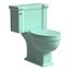 Vtg Mid Century Sky Blue Porcelain Toilet Old Bathroom Lavatory Briggs 125-24E
