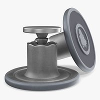 Silver Metal Button